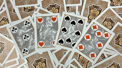 Gilded Four Continents, Copper Playing Cards - Image 5