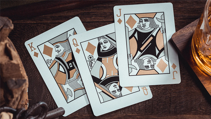 Smoke & Mirrors V8, Gold, Standard Edition Playing Cards by Dan & Dave - Image 2