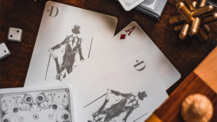 Smoke & Mirrors V8, Silver, Deluxe Edition Playing Cards by Dan & Dave - Image 4