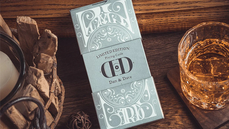 Smoke & Mirrors V8, Silver, Deluxe Edition Playing Cards by Dan & Dave