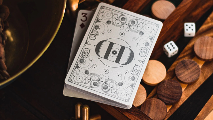 Smoke & Mirrors V8, Silver, Standard Edition Playing Cards by Dan & Dave - Image 4