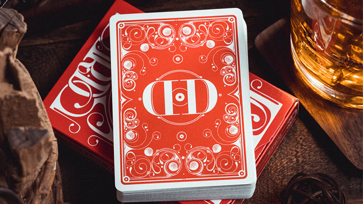 Smoke & Mirrors V8, Red, Standard Edition Playing Cards by Dan & Dave - Image 4