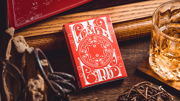 Smoke & Mirrors V8, Red, Standard Edition Playing Cards by Dan & Dave