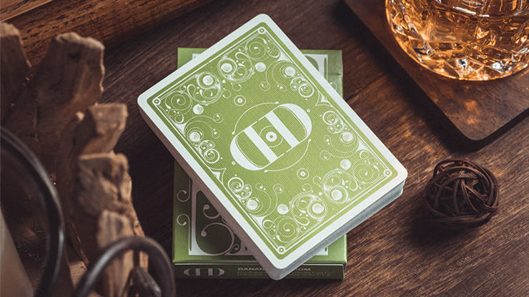 Smoke & Mirrors V8, Green, Standard Edition Playing Cards by Dan & Dave - Image 2