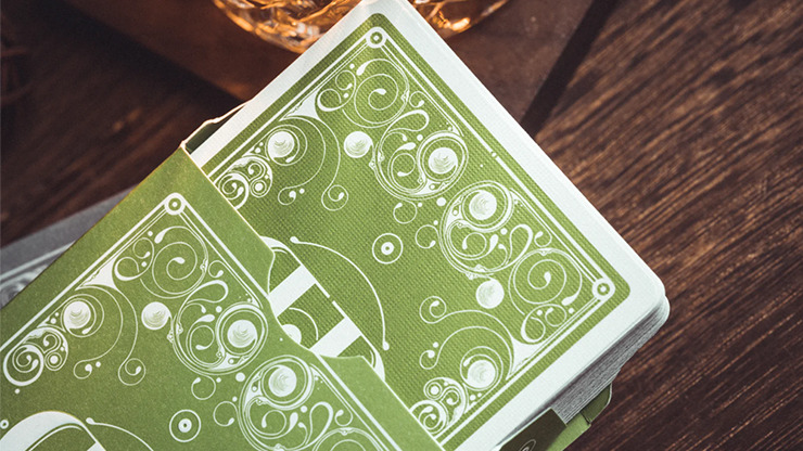 Smoke & Mirrors V8, Green, Standard Edition Playing Cards by Dan & Dave - Image 6