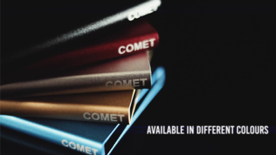Comet Black Leather Red Shell, Gimmicks and Online Instruction by Andrew Dean - Image 2