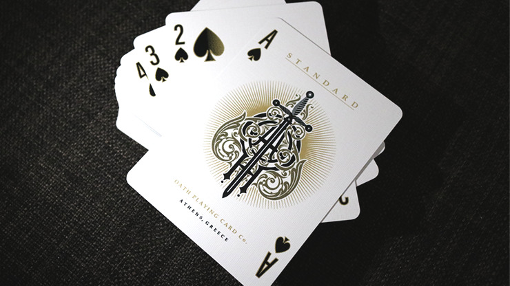 Oath Standard, Navy Blue Playing Cards by Lotrek - Image 3