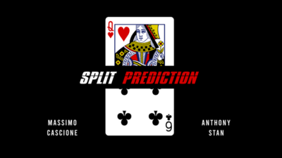 Split Prediction Red, Gimmicks and online instructions by Massimo Cascione & Anthony Stan