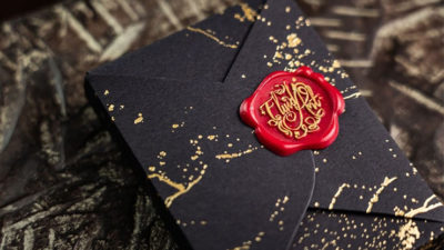 Fluid Art Red, Luxury Edition Playing Cards - Image 2