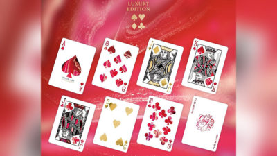 Fluid Art Red, Luxury Edition Playing Cards - Image 3