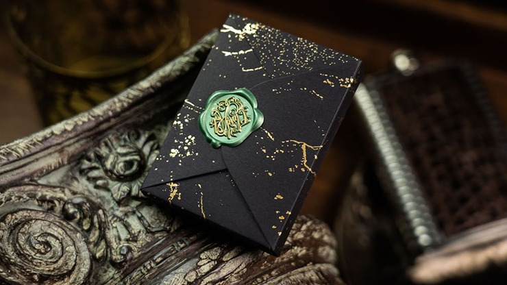 Fluid Art Green, Luxury Edition Playing Cards - Image 2