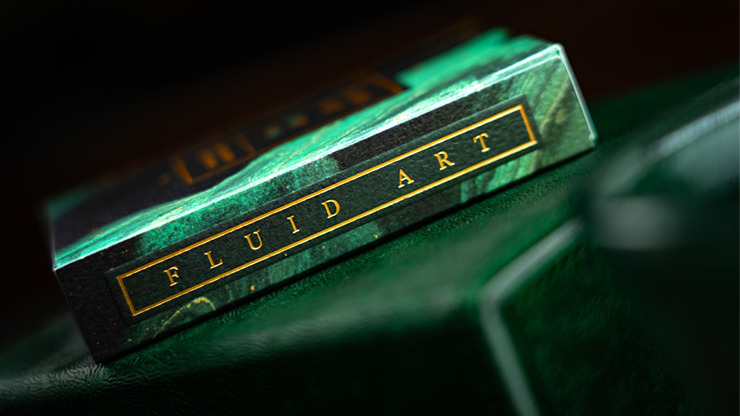 Fluid Art Green, Luxury Edition Playing Cards - Image 5