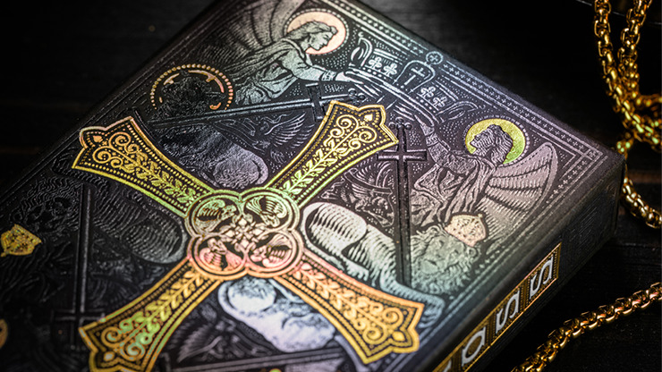 The Cross, Golden Grace Foiled Edition Playing Cards by Peter Voth x Riffle Shuffle - Image 2