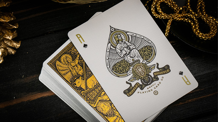 The Cross, Golden Grace Foiled Edition Playing Cards by Peter Voth x Riffle Shuffle - Image 4