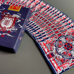 Sumi Kitsune Myth Maker, Blue/Red Craft Letterpressed Tuck Playing Cards by Card Experiment - Image 2
