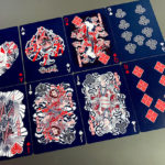 Sumi Kitsune Myth Maker, Blue/Red Craft Letterpressed Tuck Playing Cards by Card Experiment - Image 3