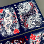 Sumi Kitsune Myth Maker, Blue/Red Craft Letterpressed Tuck Playing Cards by Card Experiment - Image 5