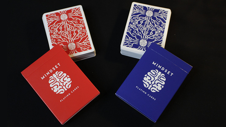 Mindset Duo 1 Red and 1 Blue Set Playing Cards, Marked by Anthony Stan