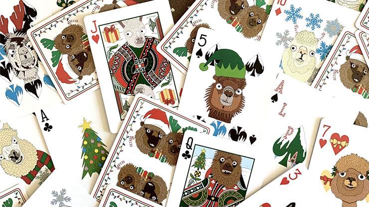 Alpaca Christmas Playing Cards - Image 5