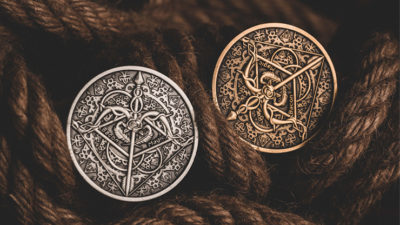 BOW AND ARROW COIN SILVER, Gimmick and Online Instructions by Bacon Magic - Image 4