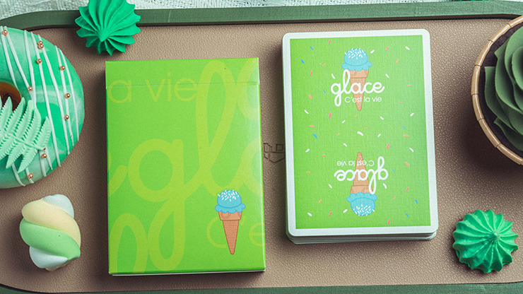 Glace Playing Cards, Green by Bacon Card Magic Company - Image 2