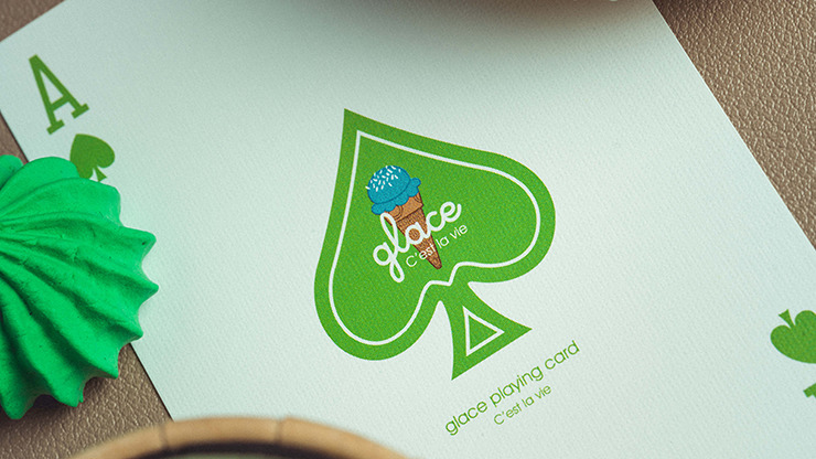 Glace Playing Cards, Green by Bacon Card Magic Company - Image 3