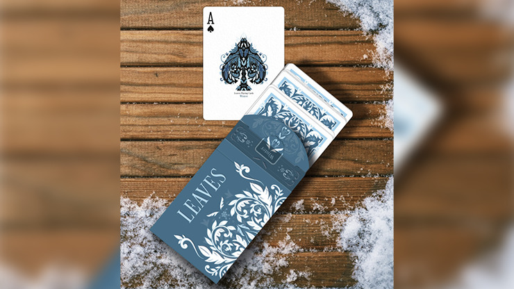 Leaves Winter, Blue Playing Cards by Dutch Card House Company - Image 3