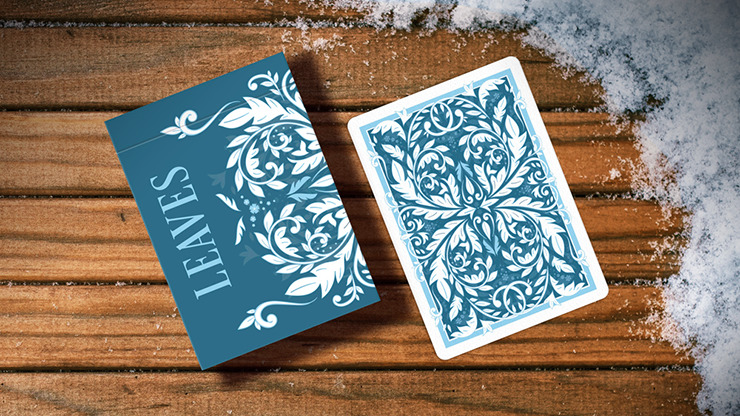 Leaves Winter, Blue Playing Cards by Dutch Card House Company