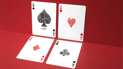 Butterfly Worker Marked Playing Cards, Red by Ondrej Psenicka - Image 2