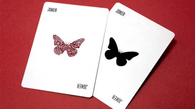Butterfly Worker Marked Playing Cards, Red by Ondrej Psenicka - Image 3