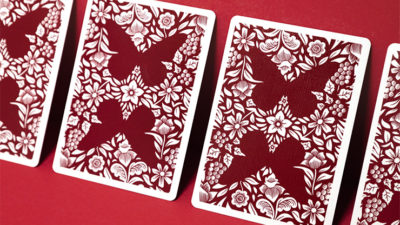 Butterfly Worker Marked Playing Cards, Red by Ondrej Psenicka - Image 5