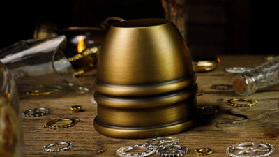 Artistic Chop cup and balls, Brass by TCC