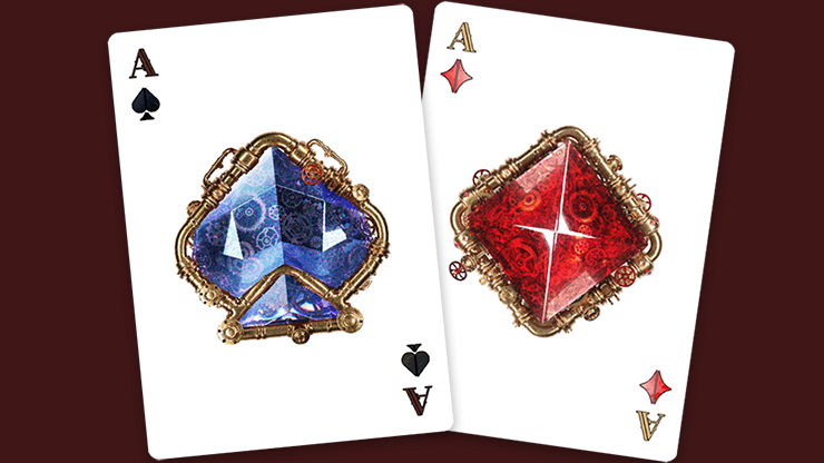 Victorian Steampunk, Gold Playing Cards - Image 2