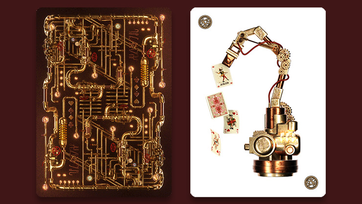 Victorian Steampunk, Gold Playing Cards - Image 3
