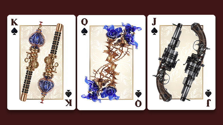 Victorian Steampunk, Gold Playing Cards - Image 5