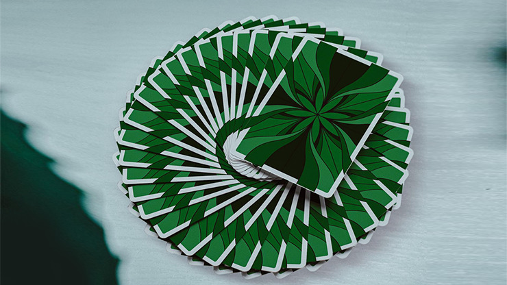 Green Wave Playing Cards by Galaxy Playing Cards - Image 2