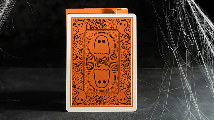 Bicycle Boo Back Playing Cards, Orange - Image 3