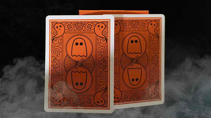 Bicycle Boo Back Playing Cards, Orange - Image 5