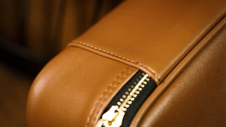 Luxury Genuine Leather Close-Up Bag, Tan by TCC - Image 3