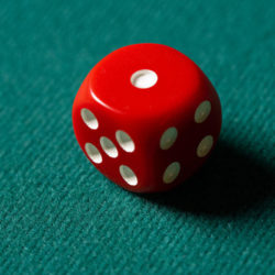 REPLACEMENT DIE RED, GIMMICKED FOR MENTAL DICE by Tony Anverdi