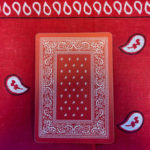 Gilded Bicycle Bandana, Red Playing Cards - Image 2