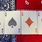 Gilded Bicycle Bandana, Red Playing Cards - Image 3