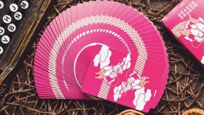 The Dragon, Pink Gilded Playing Cards - Image 4