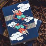 The Dragon, Blue Gilded Playing Cards - Image 2