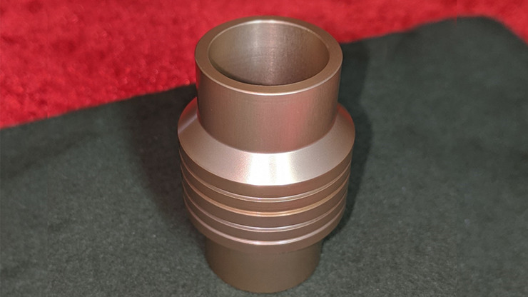 Penny Tube, Aluminum Gold by Chazpro Magic