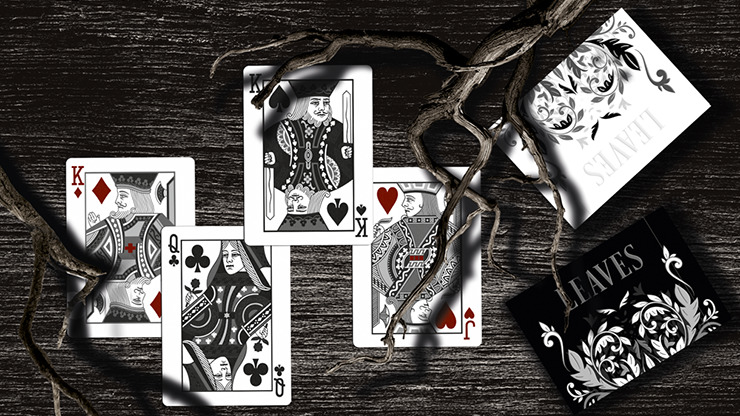 Leaves Black Playing Cards - Image 4