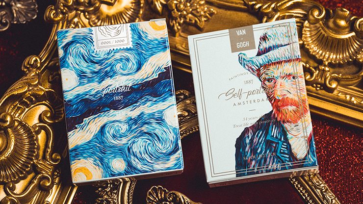 Van Gogh Self-Portrait, Borderless Playing Cards