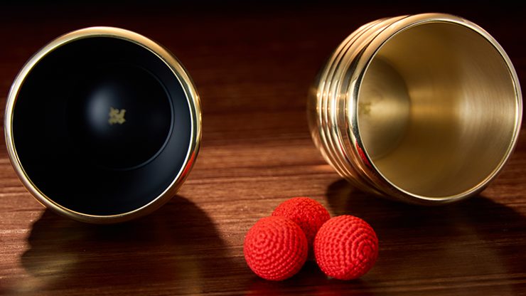 Cups and Balls Set, Brass With Black Matt Inner by Bluether Magic and Raphael - Image 5