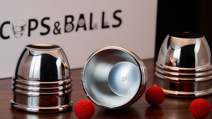 Cups and Balls Set, Stainless-Steel With Black Matt Inner by Bluether Magic and Raphael - Image 2