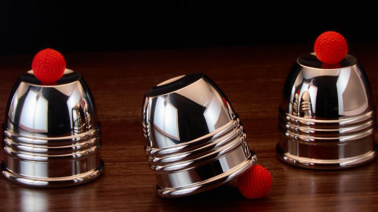 Cups and Balls Set, Stainless-Steel With Black Matt Inner by Bluether Magic and Raphael - Image 3
